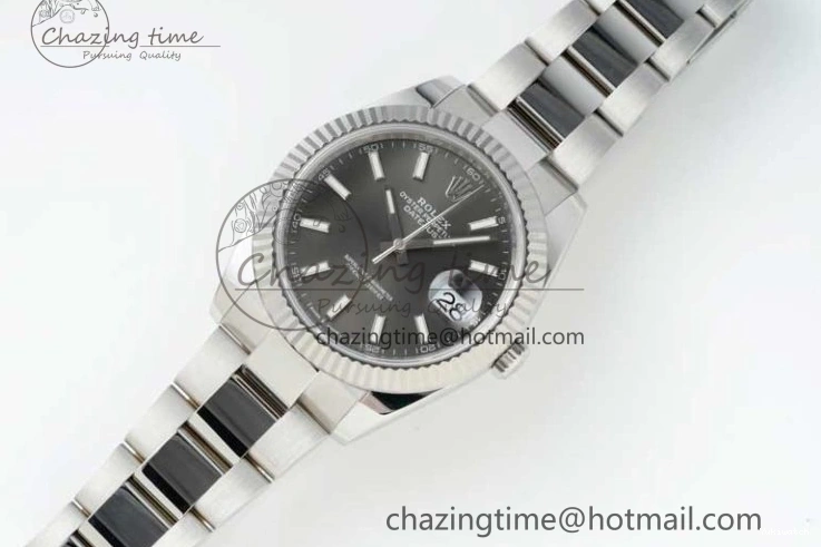 Bracelet on Dial DateJust 126334 VR3235 41 Oyster 1:1 904L NTF Gray Steel Stick Edition Best 1102
